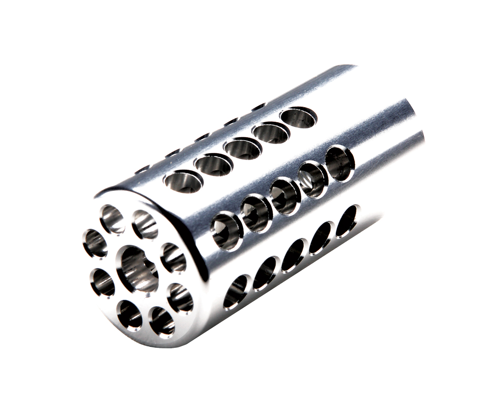 Up close product view of the X-RING® Compensator 1/2 X 28 - Silver.