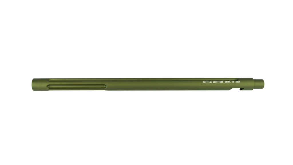 Left side product view of the X-RING THREADED AND FLUTED BARREL UPGRADE FOR 10/22® RIFLES - MOD