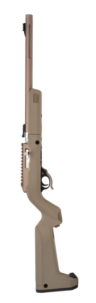 Vertical product image of the right side QUICKSAND X-RING VR® TAKEDOWN RIFLE / BACKPACKER STOCK / FLAT DARK EARTH