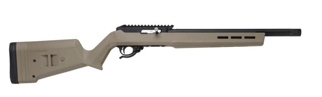 Right side product image of the MATTE BLACK X-RING RIFLE / MAGPUL HUNTER STOCK / FDE