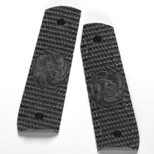 Front facing product view of the Black G10 Grips for Ruger® Mark III™ 22/45™.
