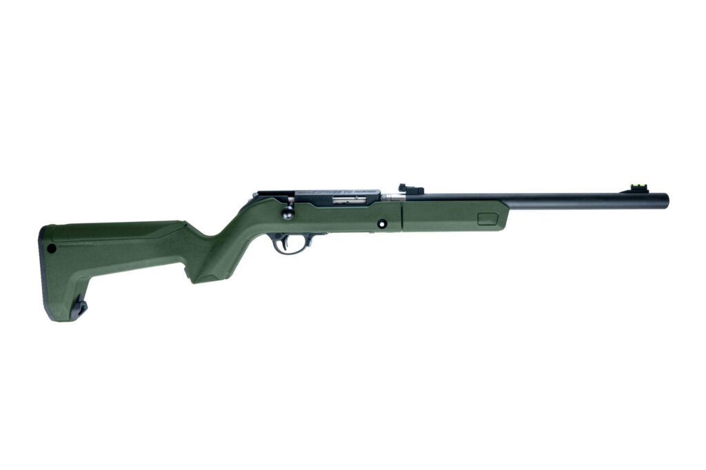 Product image of the right side of the Owyhee Takedown Magnum Rifle .22WMR Black - Backpacker OD