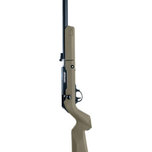 Vertical product image of the right side of the Owyhee Takedown Magnum Rifle .17 HMR Black - Backpacker FDE