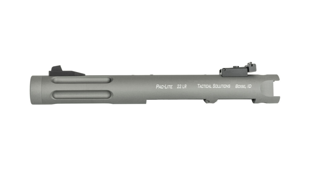 Left side product image of the GUN METAL GRAY PAC-LITE 4.5” BARREL - FLUTED