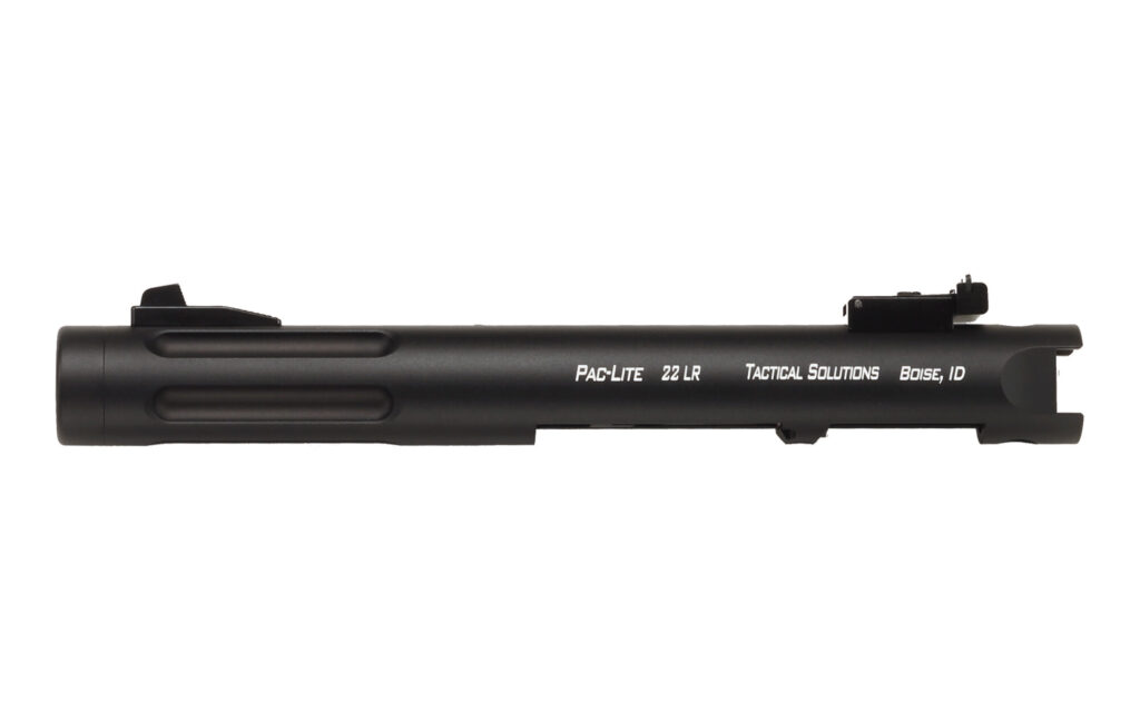 Up close product image of the MATTE BLACK PAC-LITE 4.5” BARREL - FLUTED