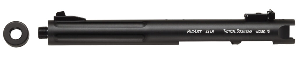 Left side product image of the MATTE BLACK PAC-LITE 6” BARREL - FLUTED