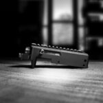 Cinematic black and white image of the X-RING® Takedown Receiver.