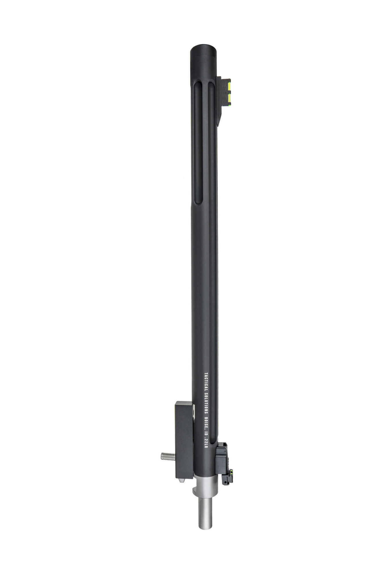 Vertical product image of the MATTE BLACK X-RING TAKEDOWN BARREL FOR RUGER® 10/22 TAKEDOWN® RIFLES