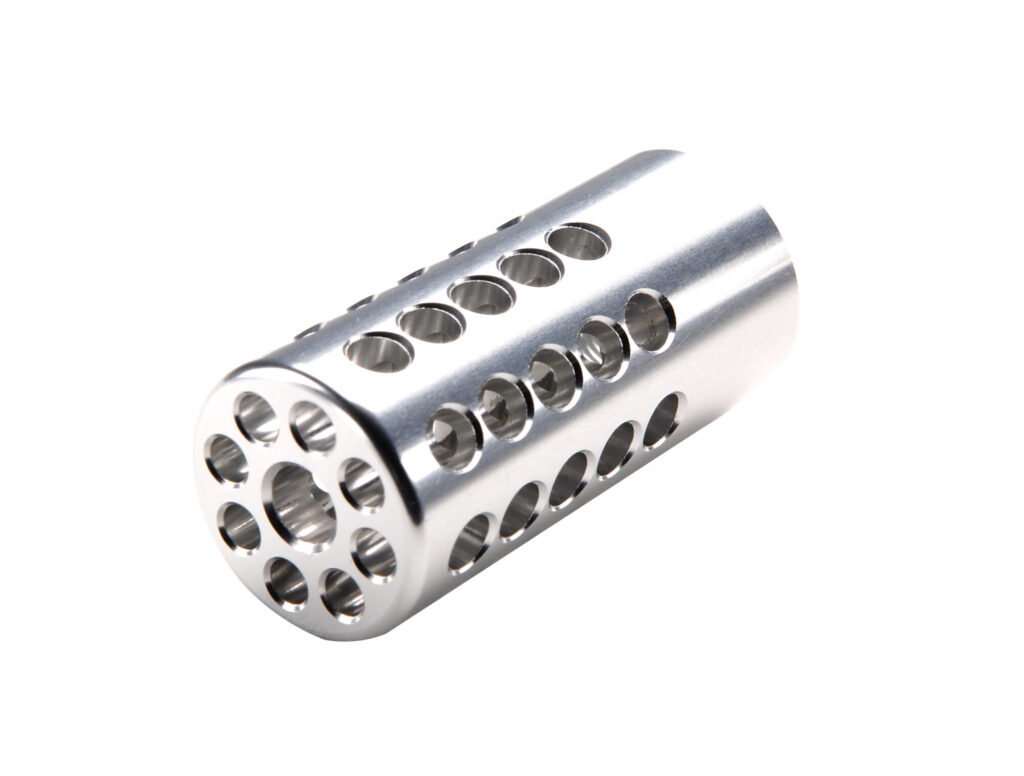Close up product image of the Silver TRAIL-LITE Compensator 0.900" OD.