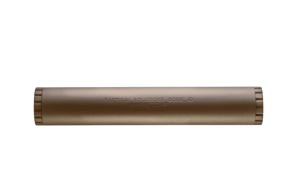 Product image of the AXIOM™ Rimfire Suppressor Quicksand.