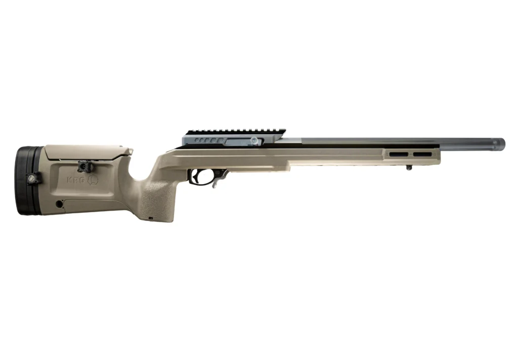 Product image of the X-RING VR Gen2 Precision Rifle - KRG FDE Stock with Gun Metal Gray