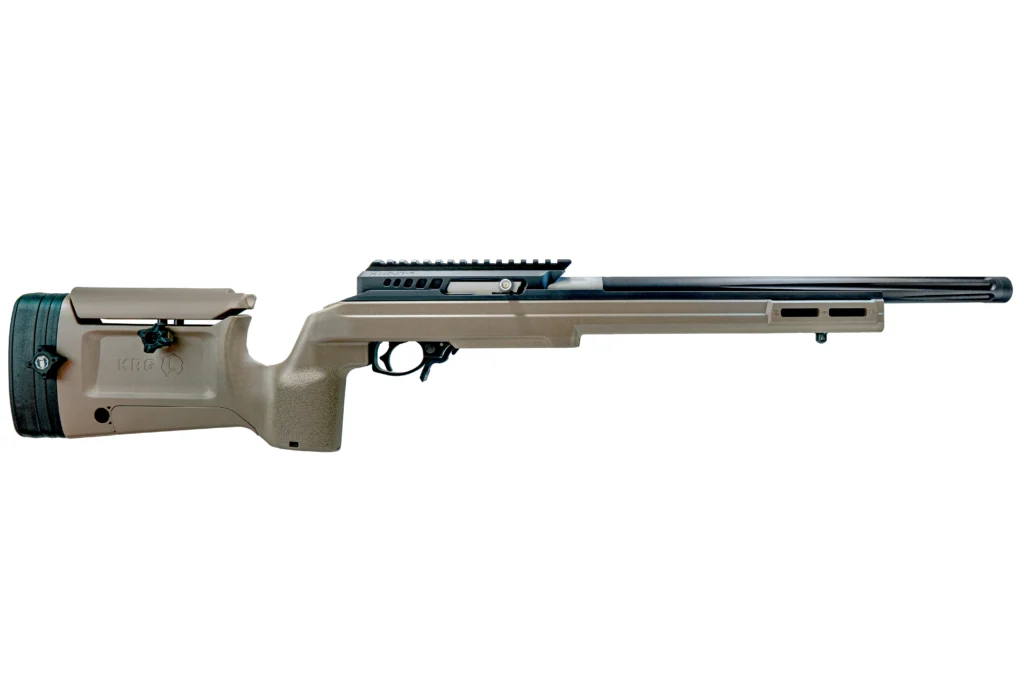 Product image of the X-RING VR Gen2 Precision Rifle - KRG FDE Stock with Matte Black