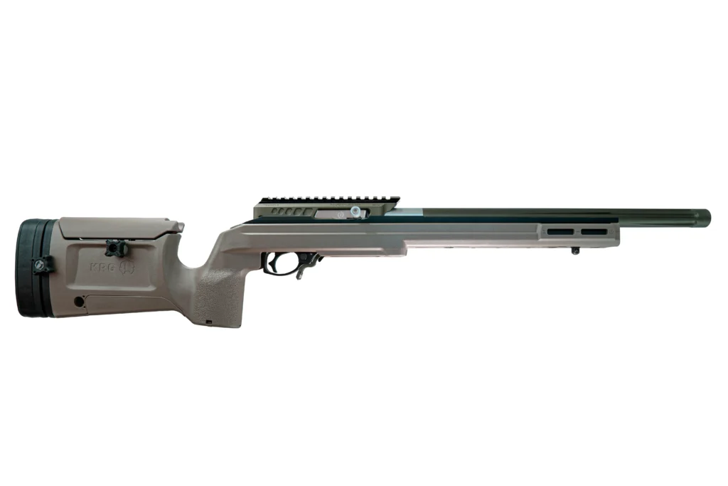 Product image of the X-RING VR Gen2 Precision Rifle - KRG FDE Stock with Matte Olive Drab