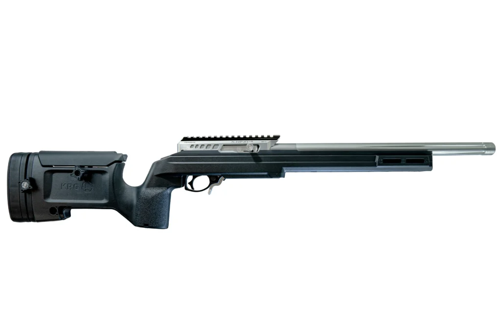 Product image of the X-RING VR Gen2 Precision Rifle - KRG Black Stock with Silver